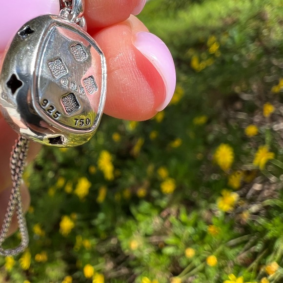 David Yurman Sterling Silver Pendant Necklace Smoky Topaz with 925/18k Bezel - Picture 5 of 9